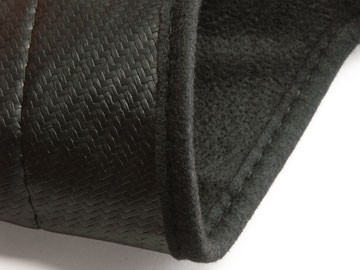 Steenslag/Auto Bra Carbon Hyundai i20 08-, zwart skai leder