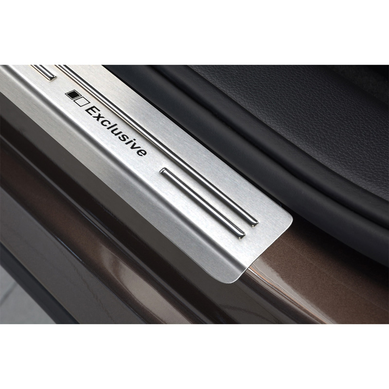 Inox door sill protectors  Seat Alhambra & Volkswagen Sharan 2010- - 'Exclusive' - 4-pieces