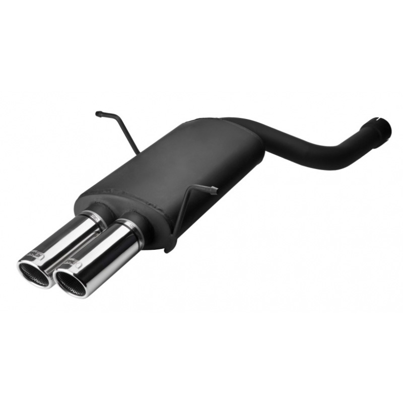 Sport exhaust  BMW E46 6-Cilinder Sedan/Coupe/Touring 320i 110kW/323i 125kW/328i 142kW 1998-2005 (with 1 connection pipe) 2x 70mm