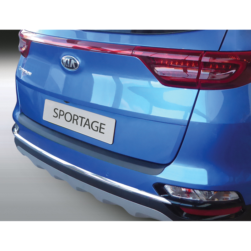 ABS Rear bumper protector  Kia Sportage IV Facelift 9/2018-2021 Black