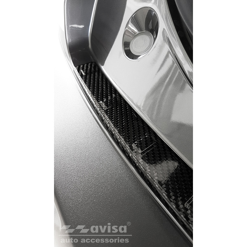 Echt 3D Carbon Achterbumperprotector  Mazda CX-30 2019- 'Ribs'