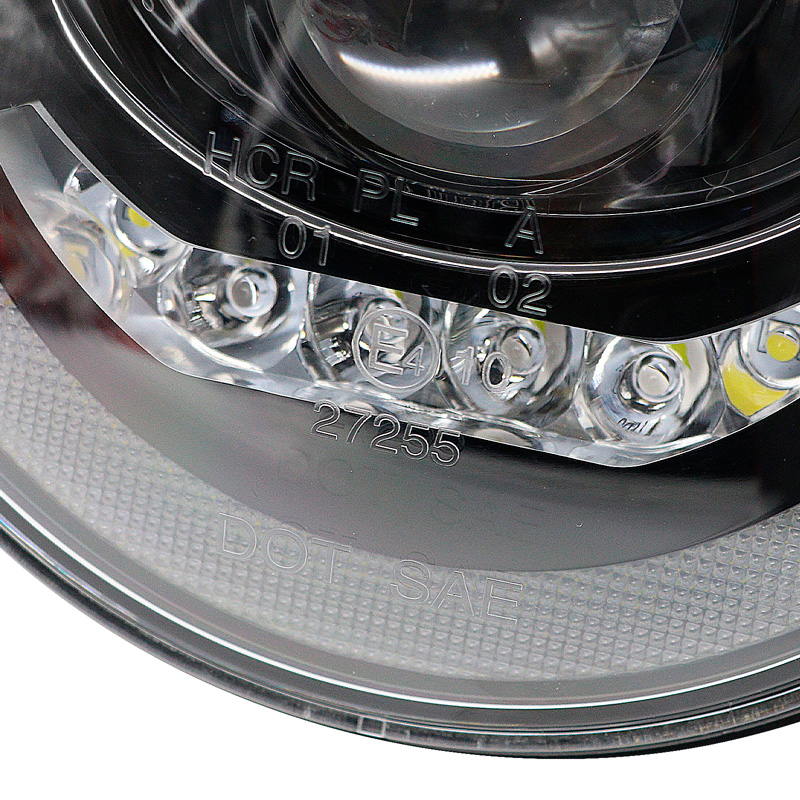 Set LED Koplampen -  Hummer/Jeep/Land Rover/Mazda/Volkswagen diverse modellen - Zwart
