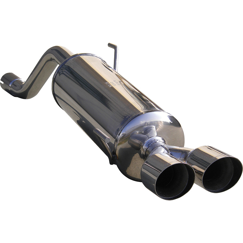 100% Inox Sport Exhaust  Alfa Romeo Mito 1.4JTS (155HP) 8/2008- 2x80mm Racing