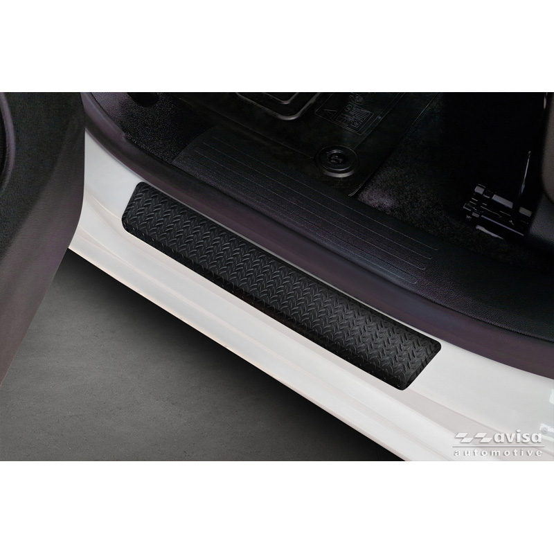 Aluminium door sill protectors 'Riffled Plate'  Toyota Proace Verso II 2016- / Opel Combo-E Life, Peugeot Partner III, Peugeot Rifter, Citroën Berlingo III, Citroën Berlingo III Multispace 2018- / Toyota Proace City, Toyota Proace City Verso 2019- & Ci
