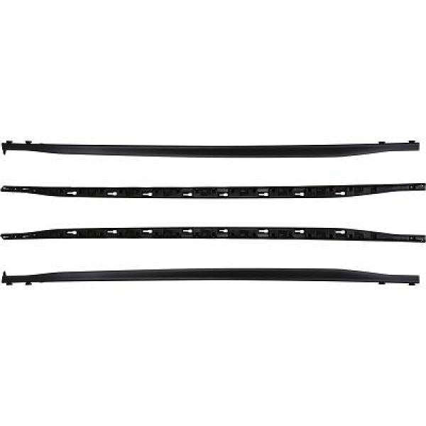 Zijskirts Volkswagen Golf 8 R Line Look Glans Zwart