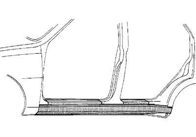 dorpel, links VW Passat, 1988-1993