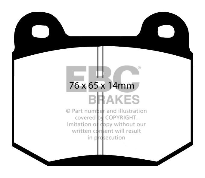 EBC Brakes MG ZT 4.6 2004-2005 Remblokken achterzijde