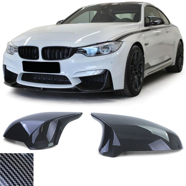 Spiegelkappen BMW M3 M4 F80 F82 F83 14-20 Echt Carbon