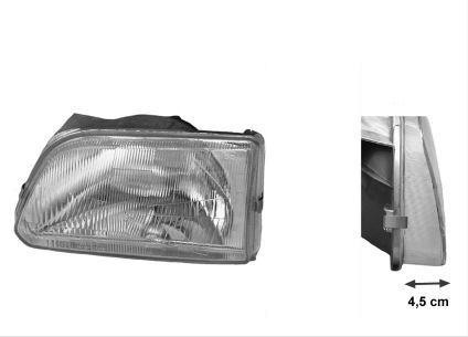 koplamp, H4, rechts, 1993-Toyota Starlet, 1990-1996, EP80