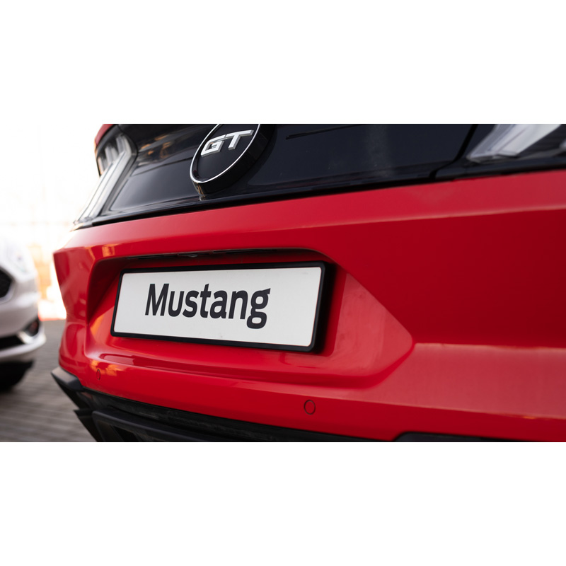 Set Premium Synthetic license plate holders 52,7x12,3cm - Type Mono - Black - 2 pieces