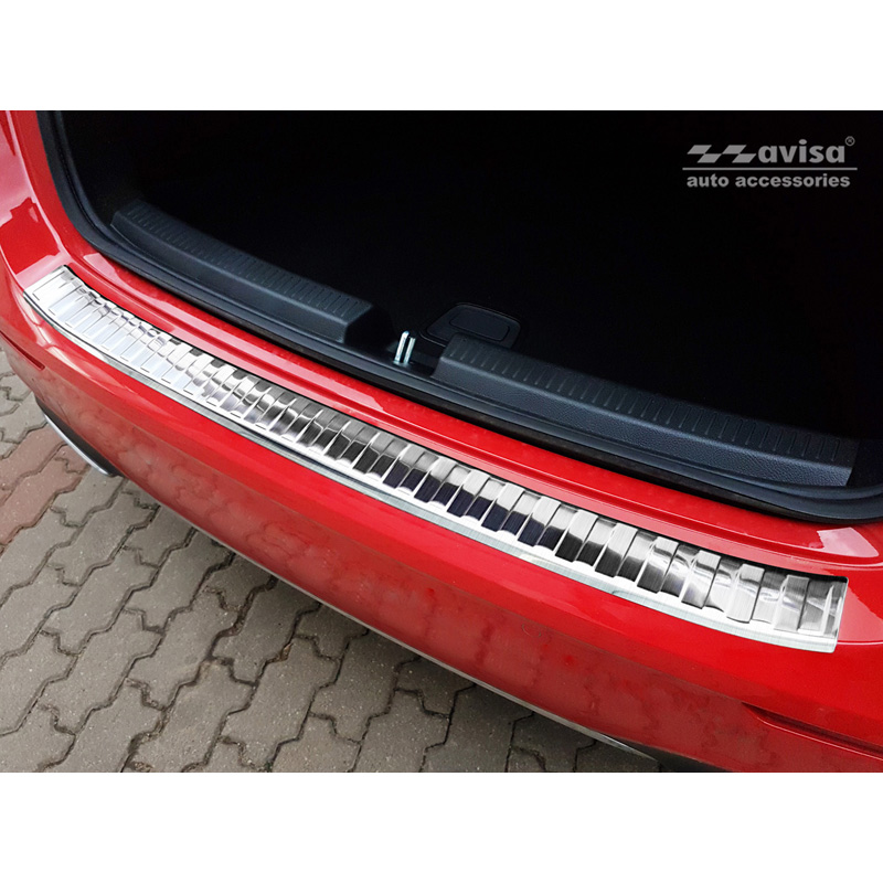 Stainless Steel Rear bumper protector  Mercedes A-Class W177 HB 2018- incl. AMG & EQ 'Ribs'