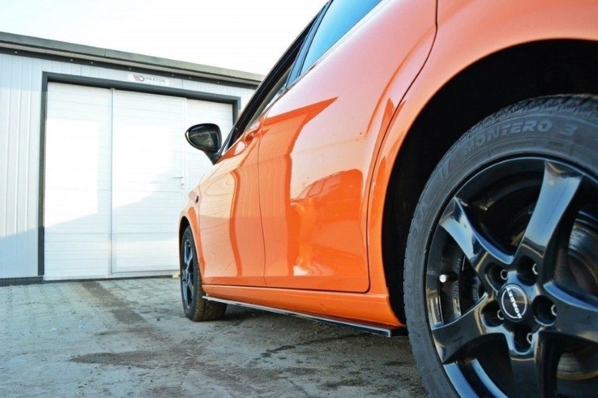 Zijskirts Seat Leon Cupra FR 1P Maxton Design glans zwart Facelift