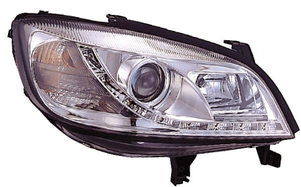 Koplampen Opel Zafira 99-05 DRL Look Chroom