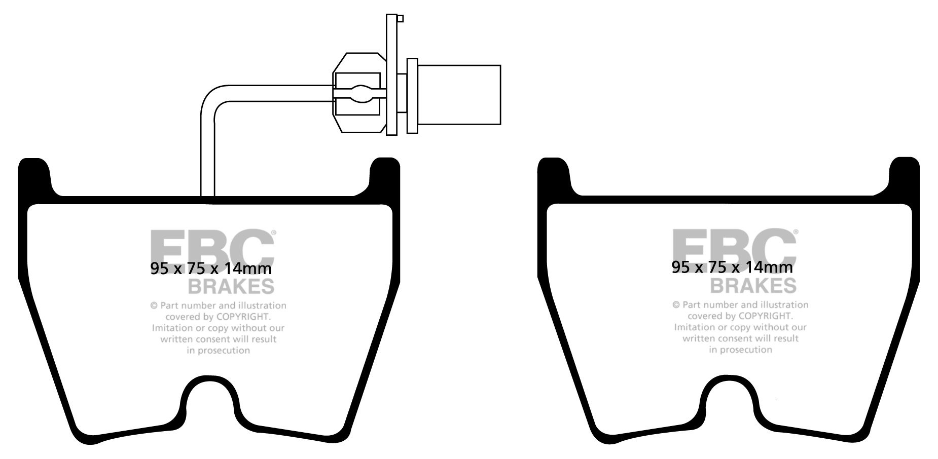 EBC Brakes AUDI R8  4.2 2006-.. Remblokken voorzijde yellowstuff