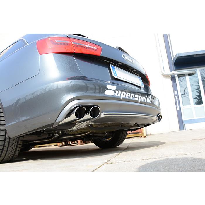 AUDI A6 C7 4G (Sedan + Avant) QUATTRO 3.0 BiTDI V6 (313 Hp) 2012 -> 2014 Rear pipe Left 100x75 (Muff