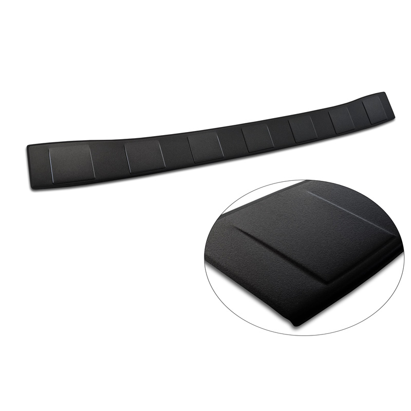 Matt Black Stainless Steel Rear bumper protector  BMW 3 Series Touring (G21) Facelift 2022- with M-Package 'Ribs'