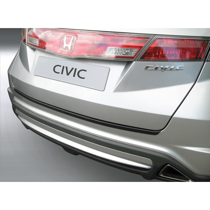 ABS Rear bumper protector  Honda Civic 2006-2011 Black