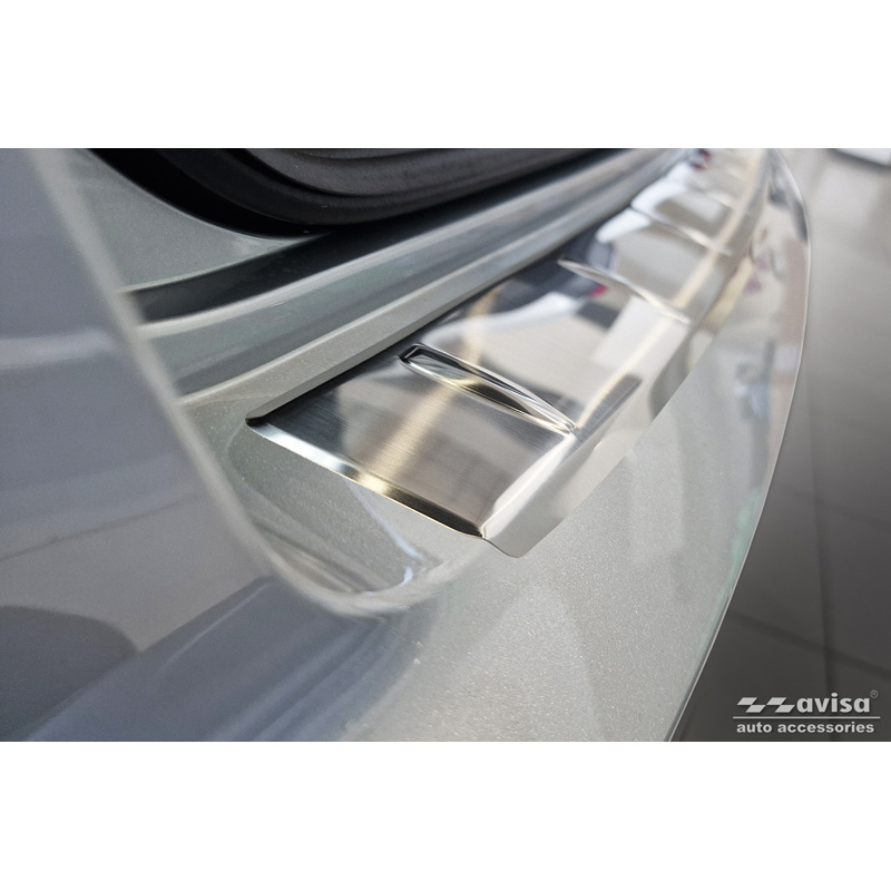 Stainless Steel Rear bumper protector  Skoda Kamiq Facelift 2024- 'Ribs'