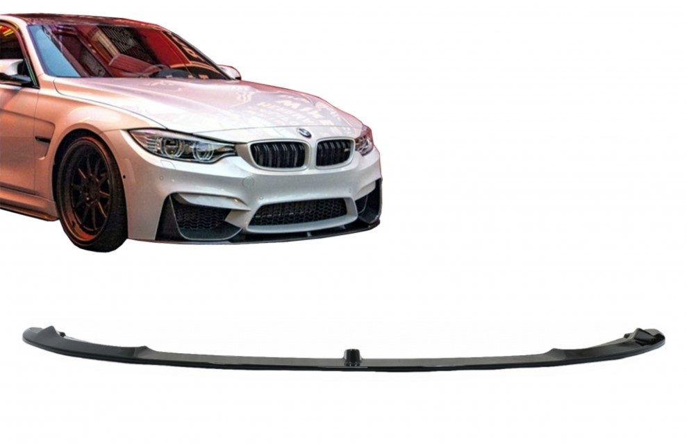 Voorspoiler BMW M3/M4 F80/F82/F83 Glans Zwart
