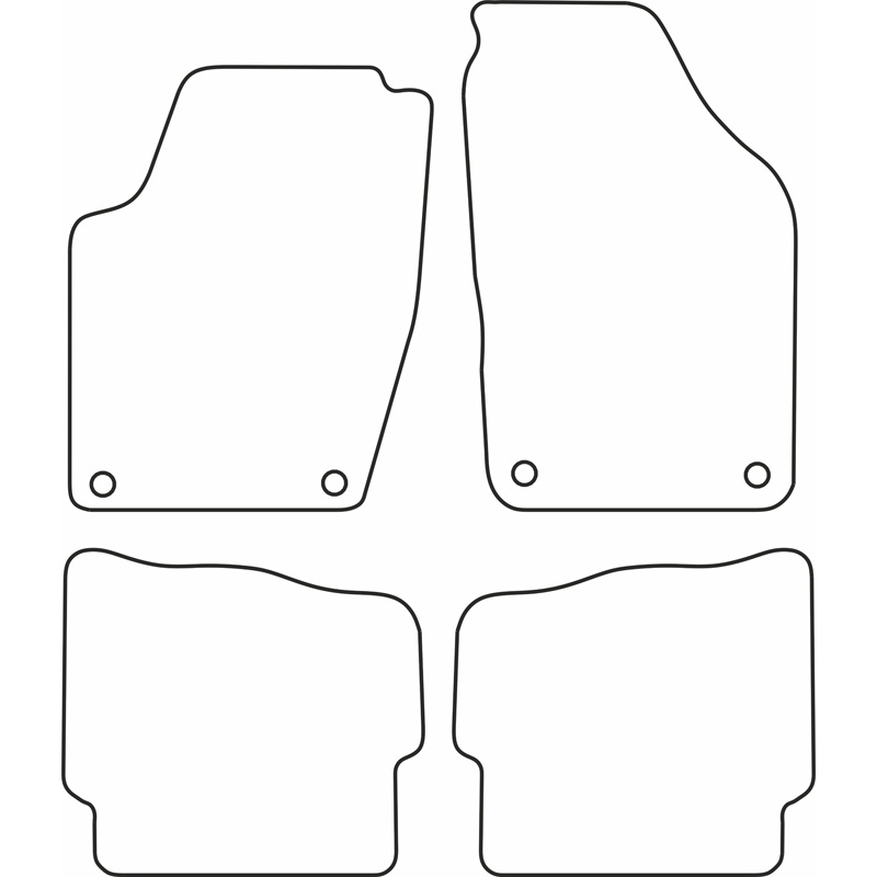 Automatten  Volkswagen Polo 9N2 2005-2009