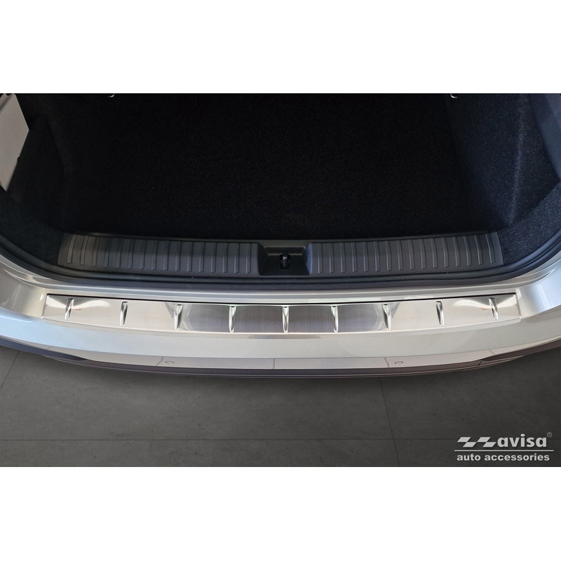 Stainless Steel Rear bumper protector  Skoda Kamiq Facelift 2024- 'Ribs'