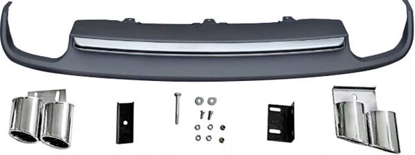 Audi A4 B8 Sedan Facelift (2012-up) AchterBumper Diffuser & Exha