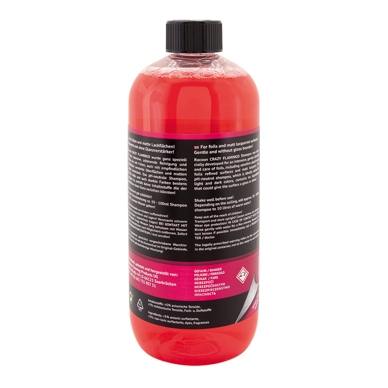 Racoon CRAZY FLAMINGO Wrap + Matt Car Shampoo - 1000ml