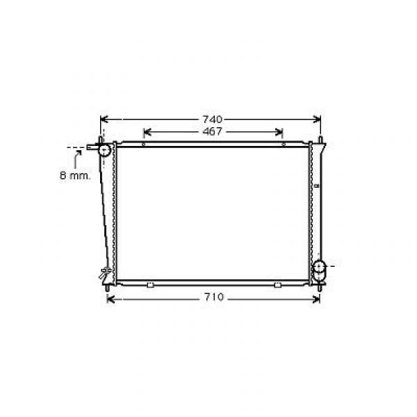 Radiator H1.STAREX 97->> 650x445 2.5 TD