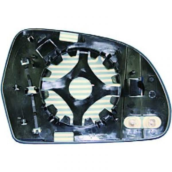 Spiegel glas links AUDI A4, 08-10 VERWARMBAAR/VLAK