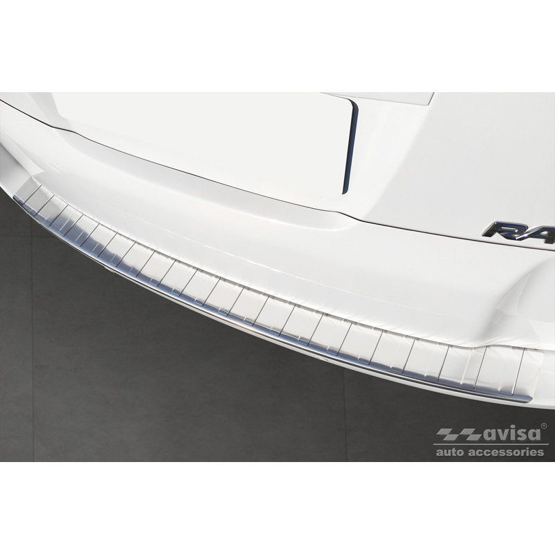 Stainless Steel Rear bumper protector  Toyota RAV-4 III 2005-2008 & FL 2008-2012 'Ribs' (only suitable without spare wheel)