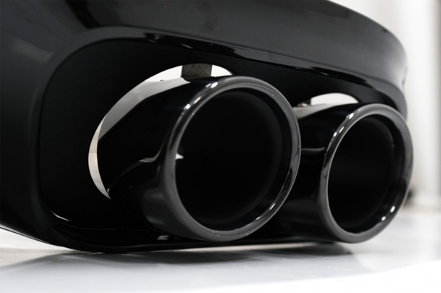 Diffusor Mercedes C205 A205 Coupe / Cabrio 15-19 C43 Design Zwart
