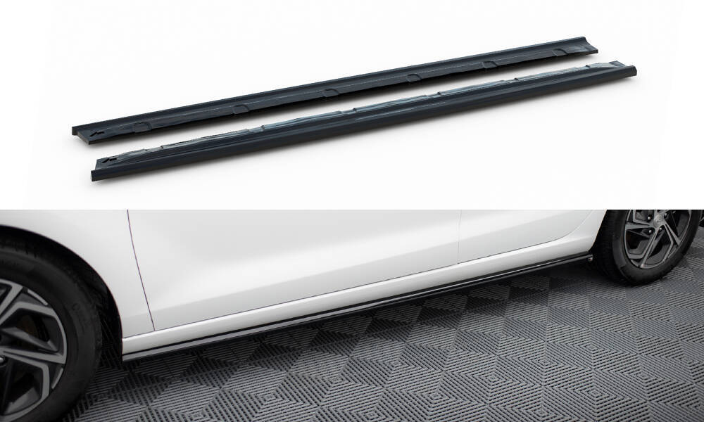 Zijskirts Hyundai i30 Facelift Maxton Glans Zwart