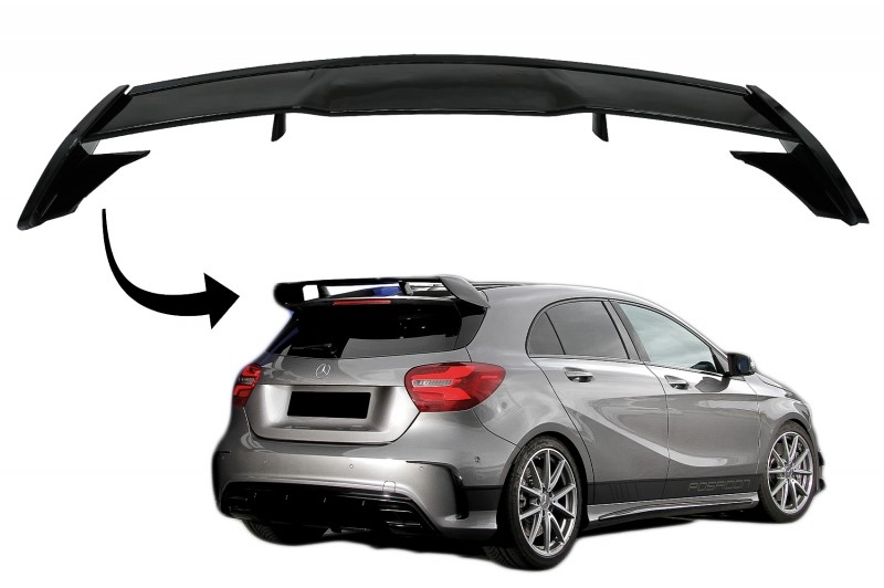 DakSpoiler Mercedes W176 A45 look Piano Black