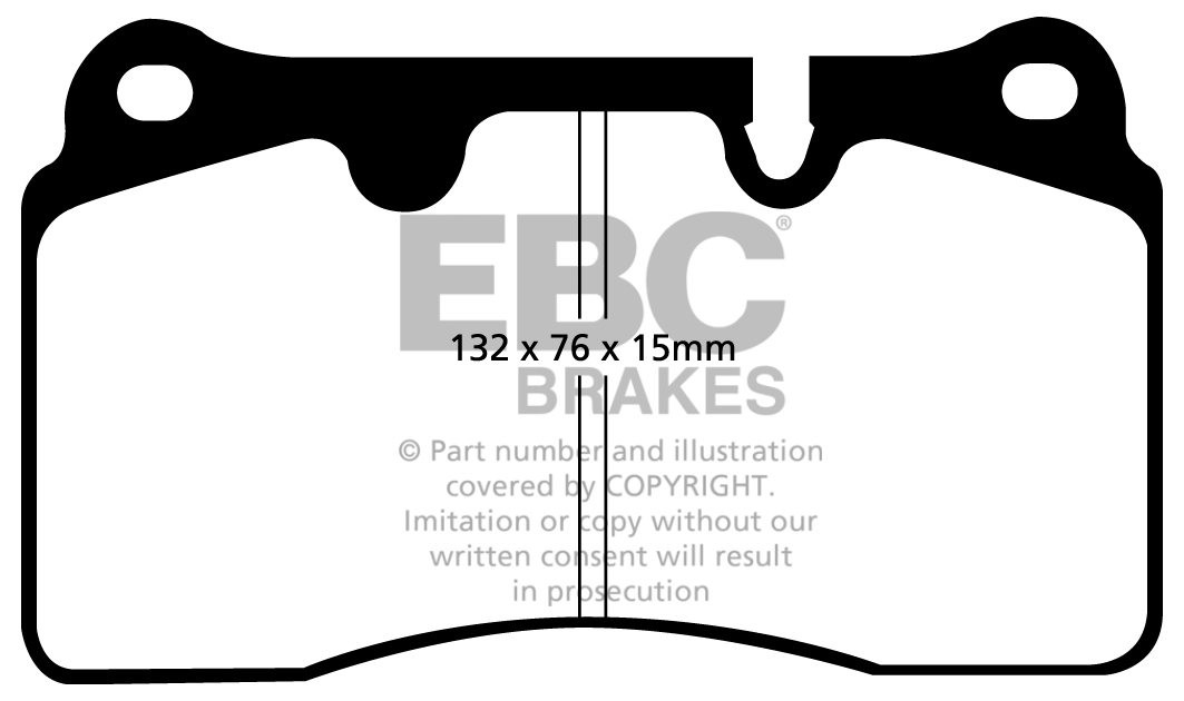 EBC Brakes VW Touareg 3.0 TD 2004-2010 Remblokken voorzijde yell