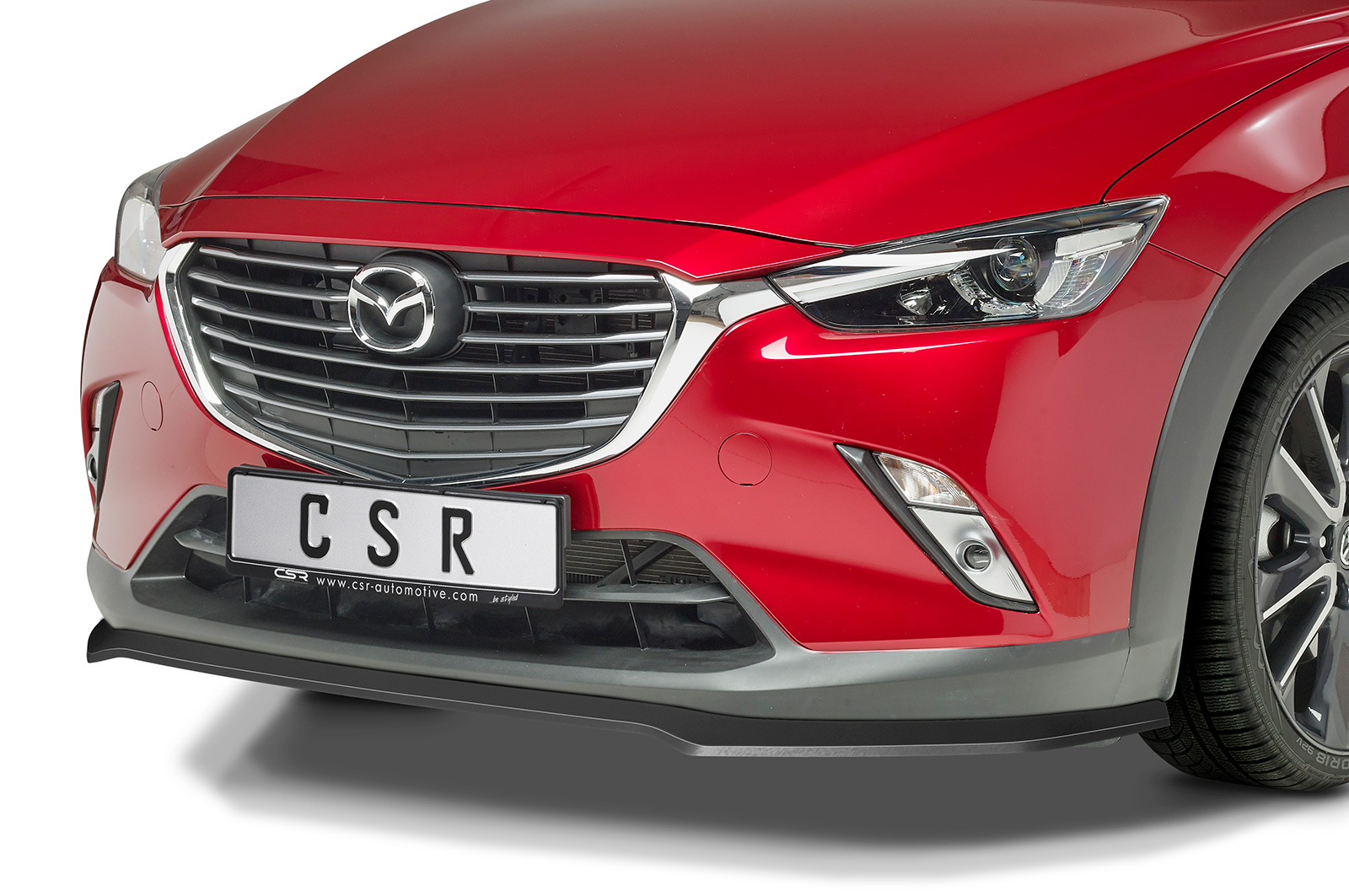 Voorspoiler Mazda CX3 CSR Glans Zwart