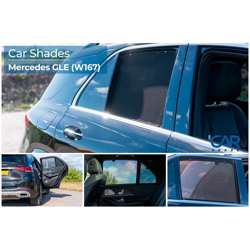 Set Car Shades (rear side doors)  Mercedes GLE (W167) 2019- (4-pieces)