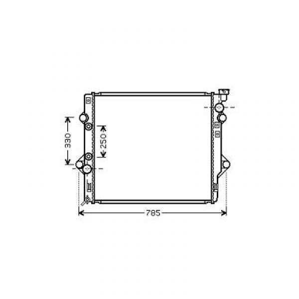 Radiator LANDCRUISER GRJ 02-07 650x590 4.0I-24V VVTI