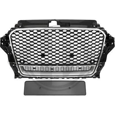 Grill Audi A3 8V RS3 look 2012-2016 Zilver