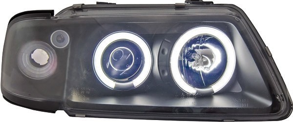 Koplampen Audi A3 8L 96-00 CCFL Zwart