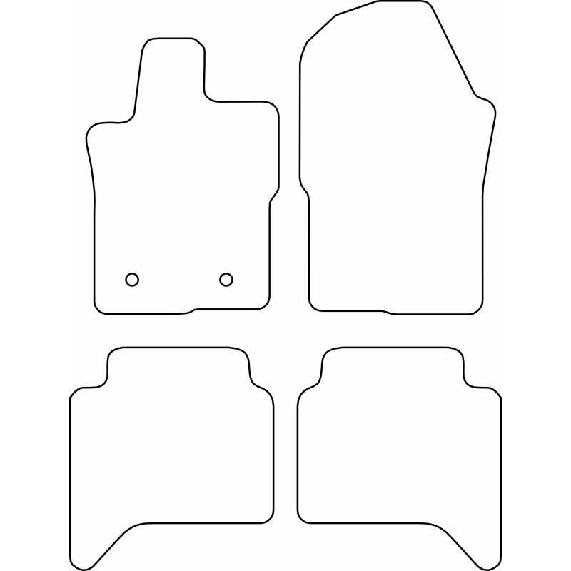 Set car mats  Volkswagen Amarok 2022- & Ford Raptor II 2022-