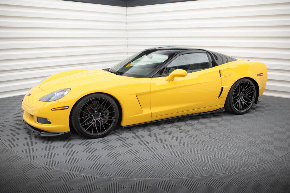 Zijskirts Chevrolet Corvette C6 Maxton Glans Zwart