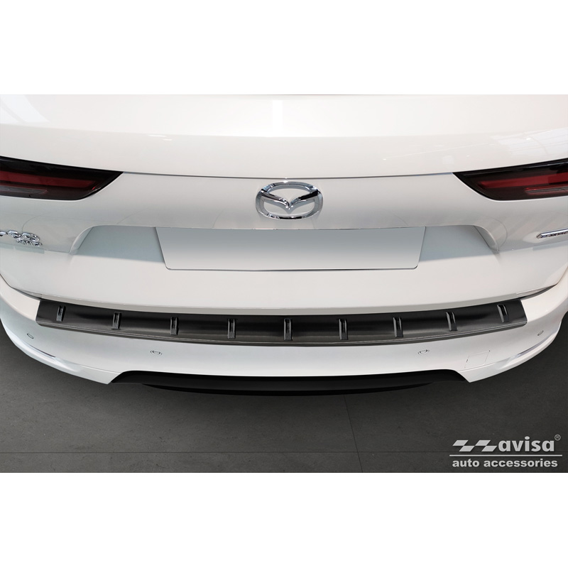 Zwart RVS Achterbumperprotector  Mazda CX-60 (KH) 2022- 'STRONG EDITION'