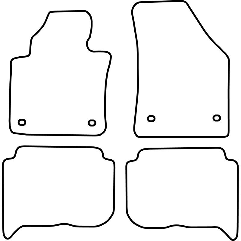 Automatten  Volkswagen Touran 2003-2007 (5-Personen)
