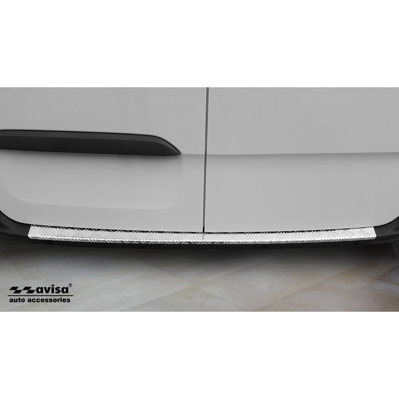 Aluminum Rear bumper protector  Mercedes Sprinter III 2018- 'Riffled plate'