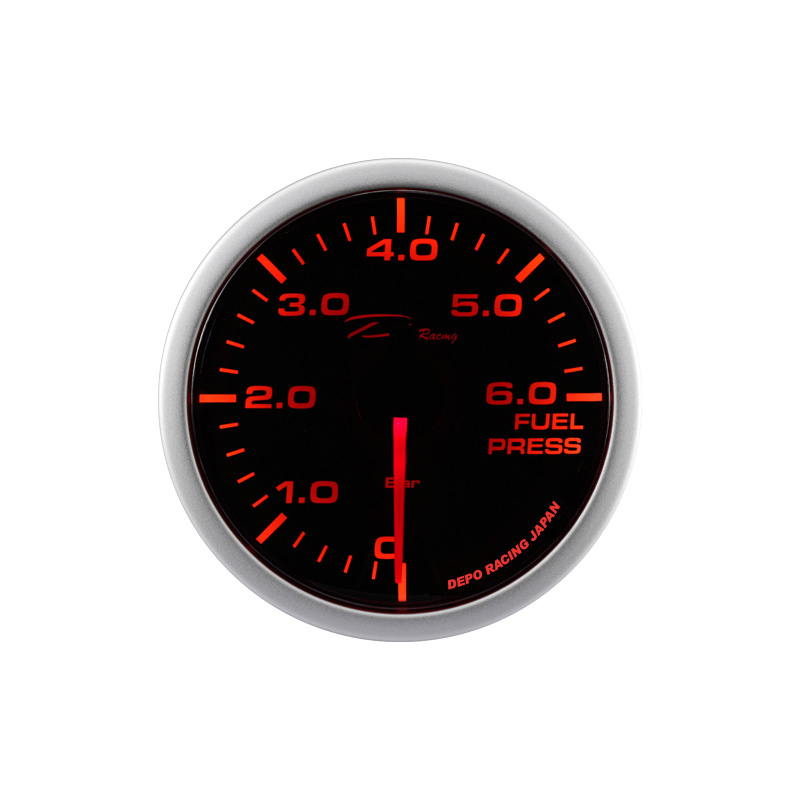 Depo Racing WA-Series Instrument - Benzinedruk 0,0>6,0 bar - 52mm