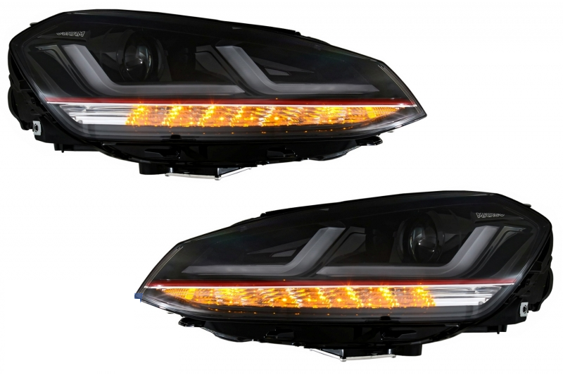 Osram Full LED Headlights LEDriving VW Golf 7 VII (2012-2017) Red GTI Upgrade for Halogen