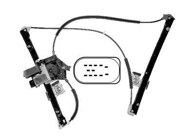 raammechanisme, 2/3 drs, incl motor, comfort, links Seat Ibiza/C