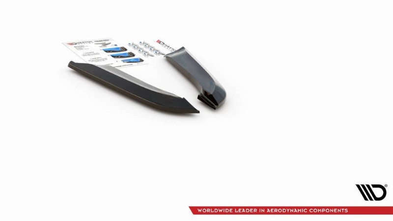Achterzij Spoilers Audi RS4 Sedan B7 V.2 Glanzend Zwart