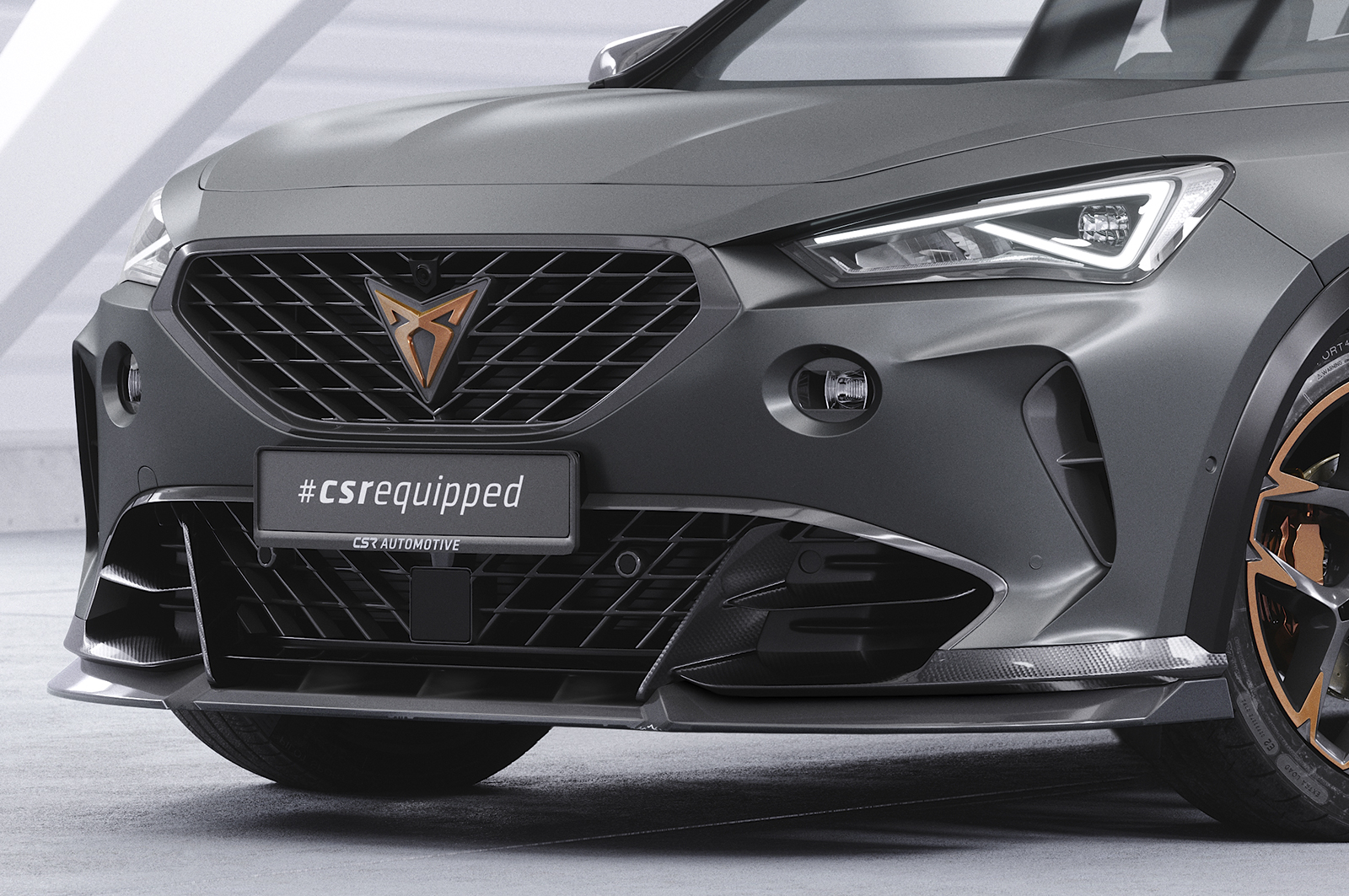Voorspoiler Cupra Formentor VZ5 CSR Glans Zwart