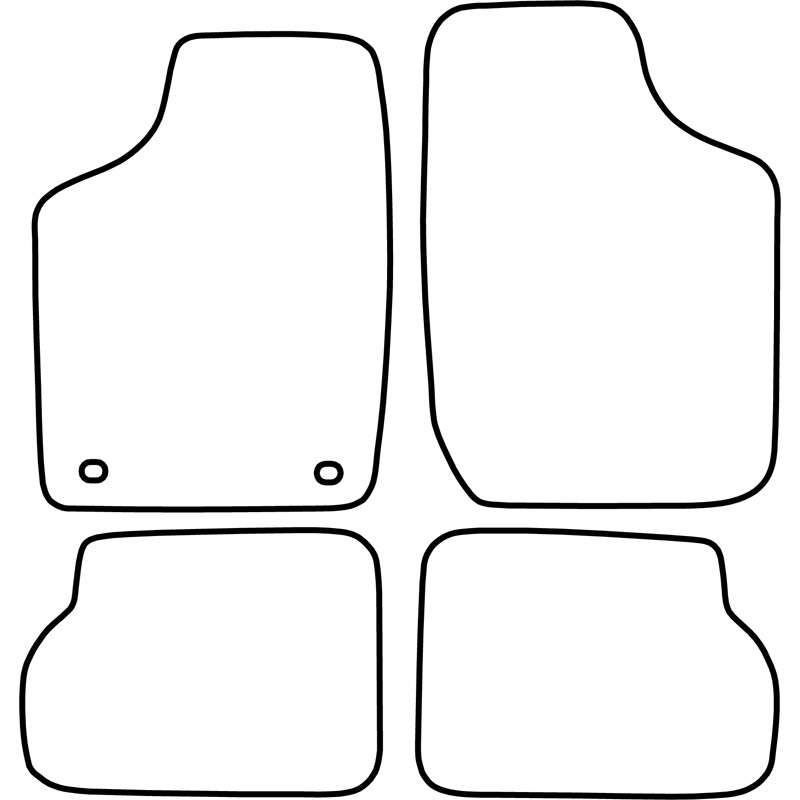 Set velour car mats  Opel Corsa A 1982-1993
